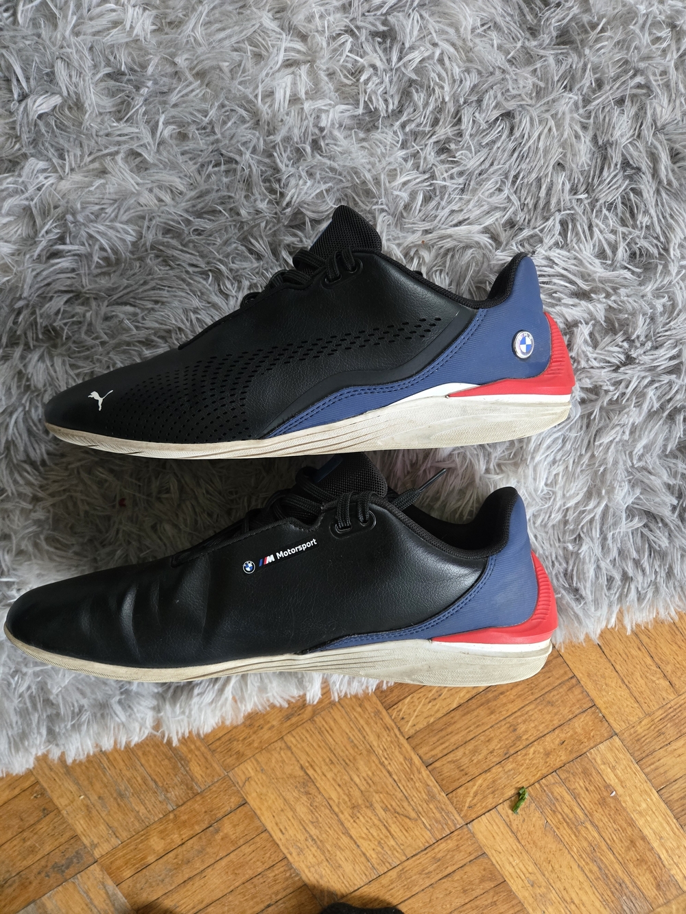 Puma BMW Motorsport Men’s Black with Blue & Red Accent Sneakers